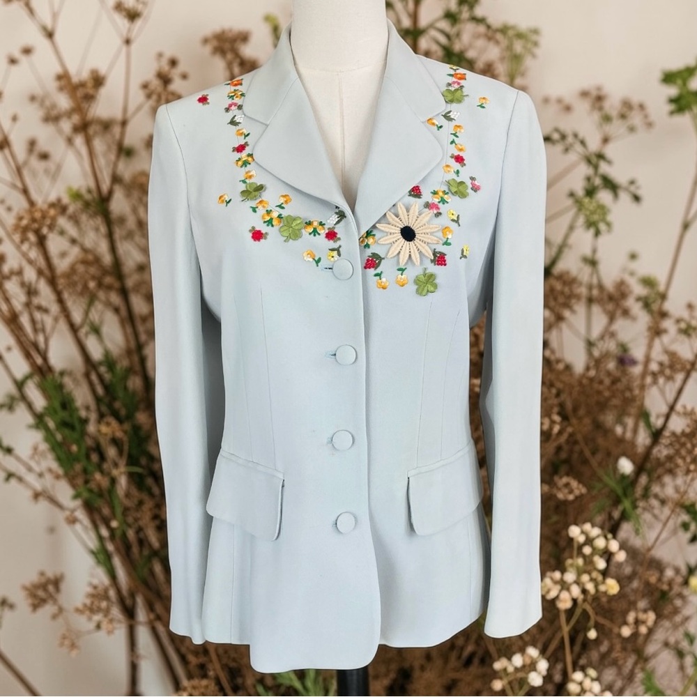 MOSCHINO vintage flower child blazer